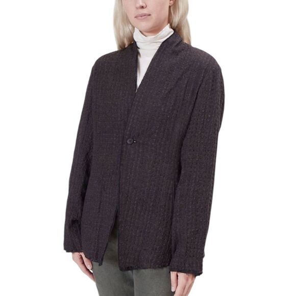 Pas de Calais Watermark Herringbone Jacket in Brown 38 - Picture 1 of 7
